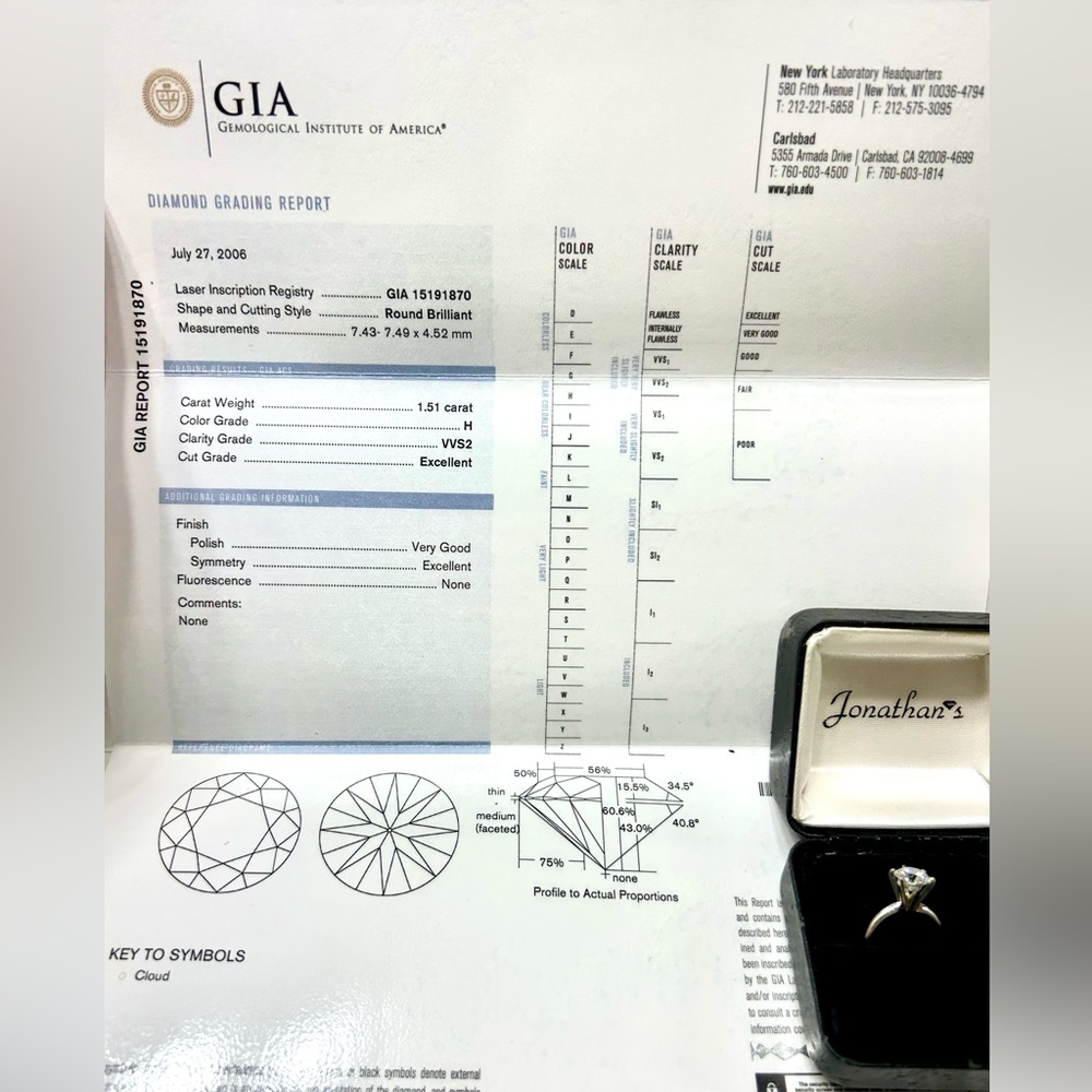 Engagement Solitaire Ring - GIA Certified